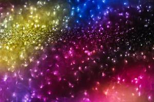 bokeh effect glitter colorful blurred abstract background for birthday, anniversary, wedding, new year eve or Christmas photo