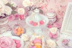 macarons or macaroons dessert sweet beautiful to eat photo