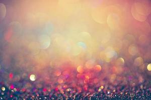 bokeh glitter Colorfull Blurred abstract background for birthday, anniversary, wedding, new year eve or Christmas photo