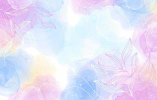 Colorful Pastel Watercolor Abstract Background vector