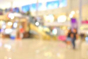 centro comercial abstracto borroso e interior de grandes almacenes para el fondo foto