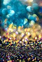 bokeh glitter Colorfull Blurred abstract background for birthday, anniversary, wedding, new year eve or Christmas photo