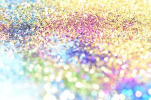 bokeh glitter Colorfull Blurred abstract background for birthday, anniversary, wedding, new year eve or Christmas photo