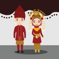 novio novia banjar vector