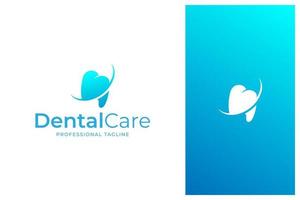 heart and teeth logo, dental care, dental clinic vector logo design