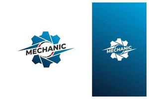 modern gear logo design vector in gradient color