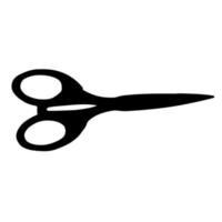 Silhouette Scissors Vector on white background