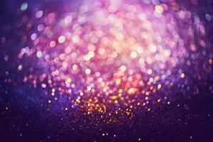 bokeh effect glitter colorful blurred abstract background for birthday, anniversary, wedding, new year eve or Christmas photo