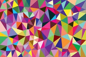 Colorful Polygons Pattern Vector