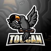 Toucan mascot design vector