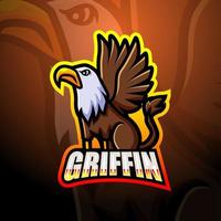 Griffin mascot design vector