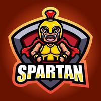 Spartan warrior mascot design vector