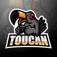 Toucan mascot design vector