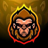 Monkey mascot design vector