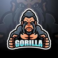 Gorilla mascot design vector