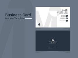 modern business card template - business card vector