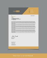 Modern letterhead design template - minimal letterhead vector