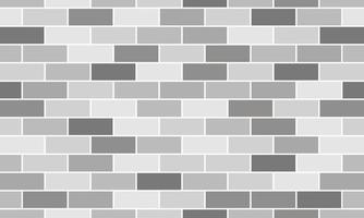 Brick different gray shades wall simple background. Seamless pattern vector