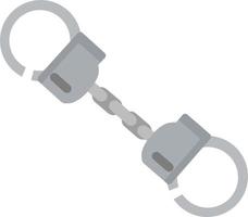 Handcuff. Icon of arrest of offender. vector