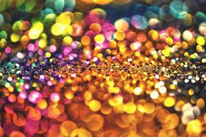 bokeh glitter Colorfull Blurred abstract background for birthday, anniversary, wedding, new year eve or Christmas photo