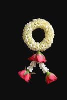 Thai traditional jasmine garland. symbol of Mother's day in thailand photo