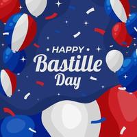 Bastille Day Flat Background vector