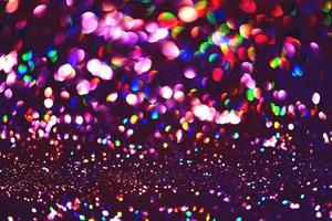 bokeh glitter Colorfull Blurred abstract background for birthday, anniversary, wedding, new year eve or Christmas photo