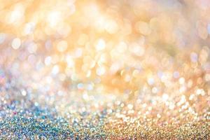 bokeh glitter Colorfull Blurred abstract background for birthday, anniversary, wedding, new year eve or Christmas photo