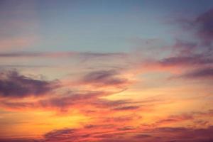 The sky with cloud beautiful Sunset background photo