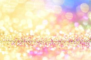 bokeh glitter Colorfull Blurred abstract background for birthday, anniversary, wedding, new year eve or Christmas photo