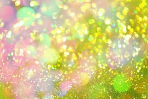 bokeh glitter Colorfull Blurred abstract background for birthday, anniversary, wedding, new year eve or Christmas photo