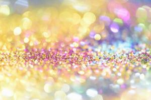 bokeh glitter Colorfull Blurred abstract background for birthday, anniversary, wedding, new year eve or Christmas photo