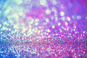 bokeh glitter Colorfull Blurred abstract background for birthday, anniversary, wedding, new year eve or Christmas photo