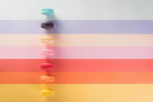 Colorful macarons or macaroons dessert sweet beautiful to eat photo