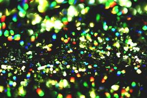 bokeh glitter Colorfull Blurred abstract background for birthday, anniversary, wedding, new year eve or Christmas photo