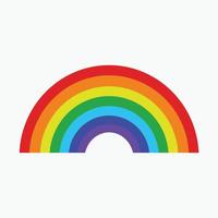 Rainbow arch icon on white background. vector