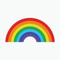 icono de arco iris sobre fondo blanco. vector