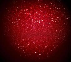 Red Blur heart shape of ligth bokeh on a black background photo