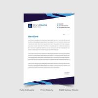 Corporate business letterhead design template deisgn vector