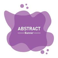 Purple abstract banner design vector