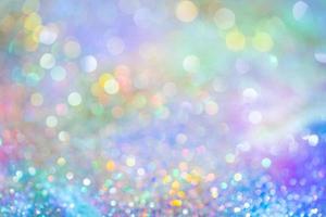 bokeh glitter Colorfull Blurred abstract background for birthday, anniversary, wedding, new year eve or Christmas photo