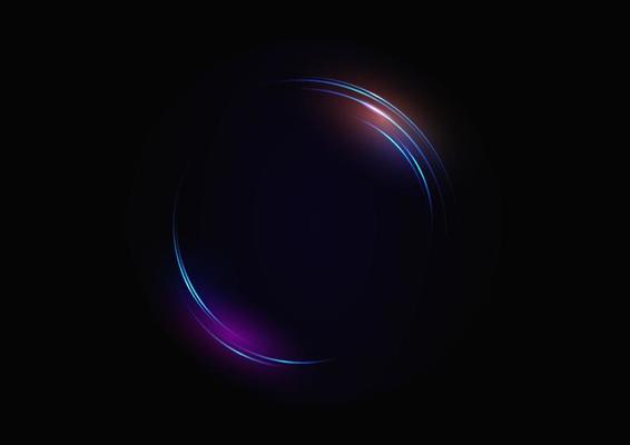 abstract circle light, ring technology background