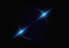 abstract circle light, ring technology background vector