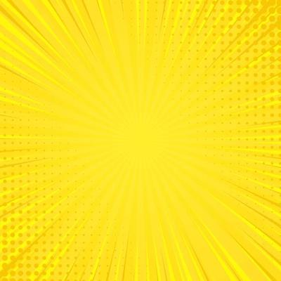 yellow halftone comic cartoon background