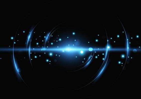 abstract circle light, ring technology background