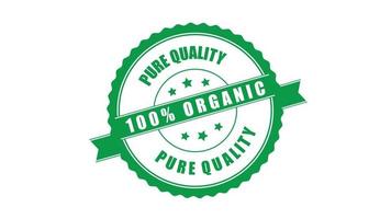 Organic Food Label vector