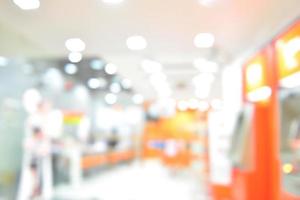 Abstract blurred shopping mall and department store interior for background photo