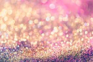 bokeh glitter Colorfull Blurred abstract background for birthday, anniversary, wedding, new year eve or Christmas photo