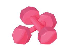 Dumbbells for home and gym workout. Dumbbells for sports exercises with free weights. vector