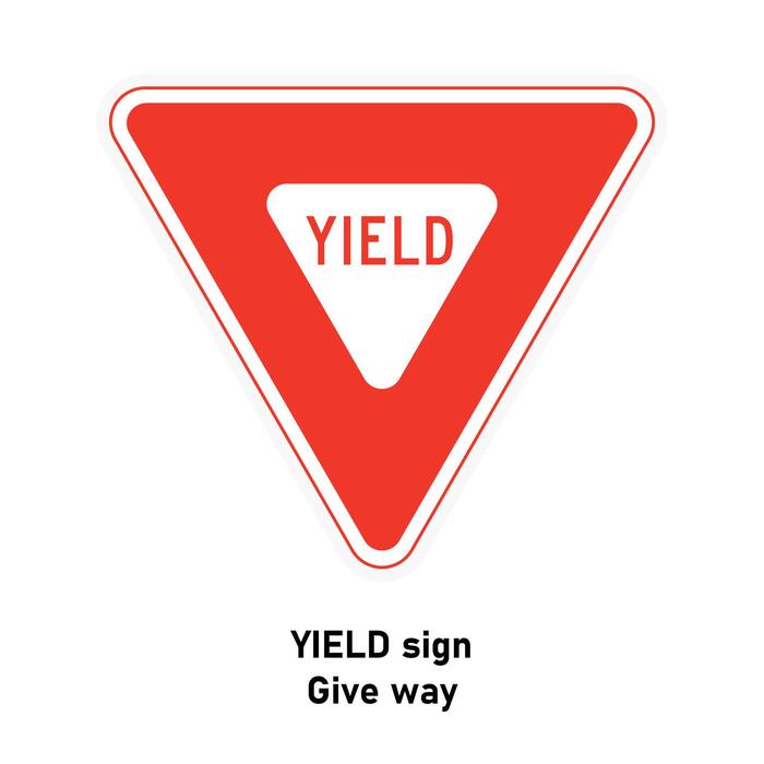 Yield Sign Vector Art, Icons, and Graphics for Free Download